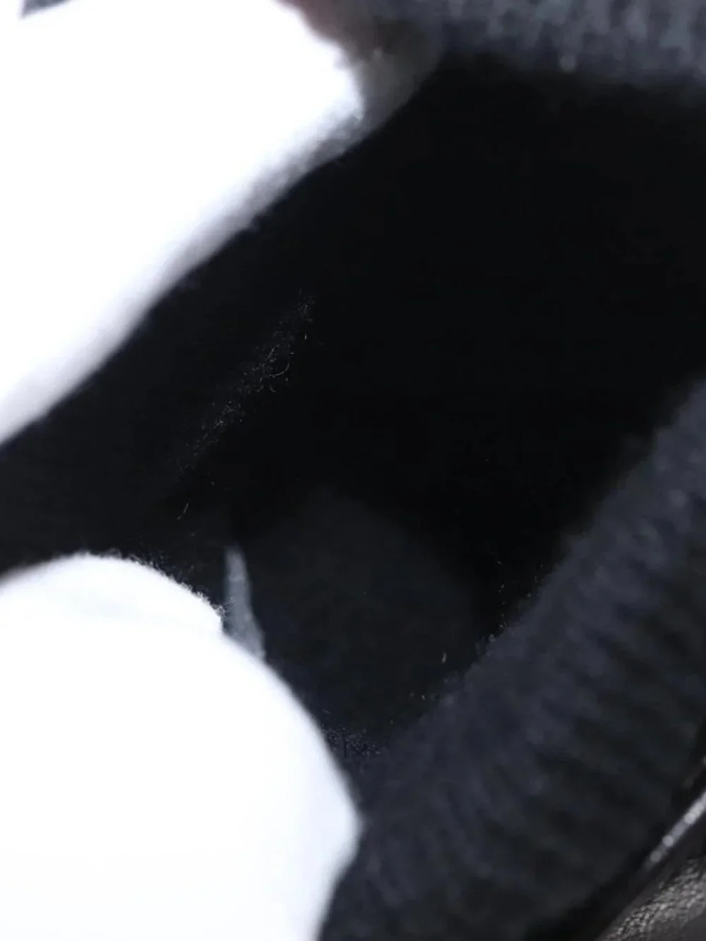 GUCCI Gloves Leather Black Auth bs33223